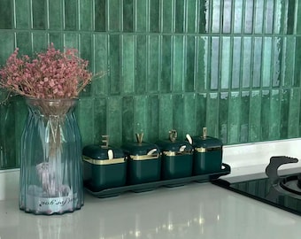 Green 3D Peel and Stick Wallpaper: Interior Wall Decor