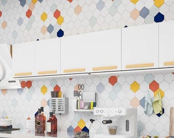 Colorful Peel and Stick Wallpaper: Kitchen & Home Decor