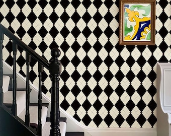 Vintage Black and White Peel and Stick Wallpaper: Removable Home Decor