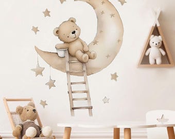 Bear Wall Decals: Kids Room Decor, Removable Wall Stickers