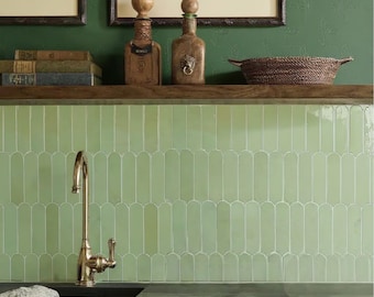 Green Peel and Stick Wallpaper: 3D Waterproof Wall Tiles