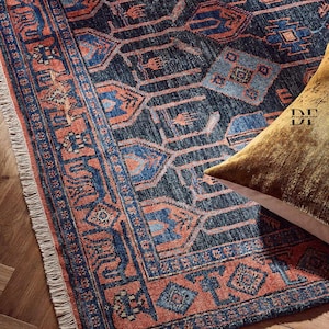 Hand-Knotted Oushak Rug 9x12 Turkish Area Rug | Modern Neutral Floral 8x10 Bedroom Living Room Oversized Wool Carpet 10x14