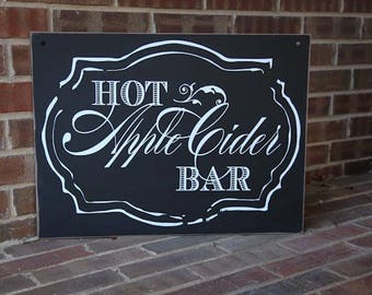 Hot Cider Bar Sign - 18x24