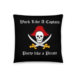 Pirate Captain Pillow - Decor - Nautical - RenFaire - Sailor