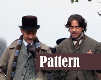 Écharpe "Too English" de Watson - Sherlock Holmes - Cosplay en tricot (MODÈLE) - Difficile