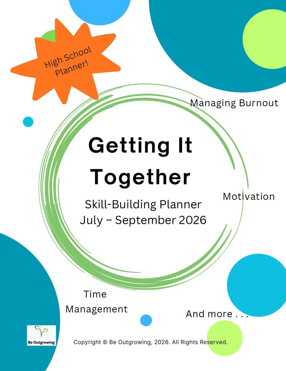 Getting It Together Skill-building Planner (high School) (july ...