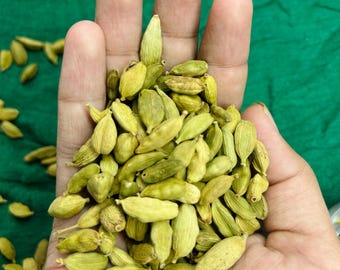 Organic Green Cardamom Pods – Grade A, Fresh Aromatic Spice (Bulk 1kg)