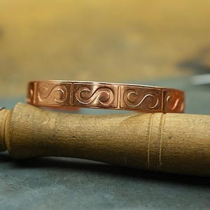 Pure Copper Bracelet, Healing Bracelet, Copper Cuff Bangle, Energy, Handmade Bracelet, Ideal  Gift, Copper, Copper Bracelet for woman