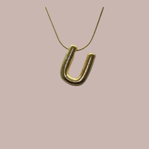 Balloon Letter Necklace - Bubble Letter Initial Pendant - Bubble Jewelry Letter Necklace for Women - 3D Bubble Necklace Gift For Her
