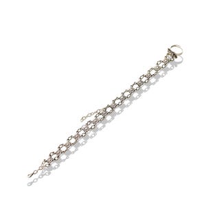Beaded Hand Chain Bracelet by Caitlyn Minimalist • Beaded Hand Jewelry and Chain Ring • Boho Wedding Jewelry •