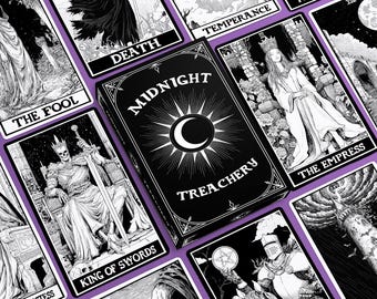 Talia Tarota „Północna Zdrada”: Kompletna talia 78 kart Tarota, Karty Tarota w stylu mrocznego gotyku
