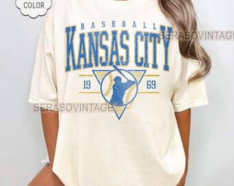 Comfort color Kansas City baseball tee, baseball Shirt, Comfort Color Baseball shirt, Baseball Mom, Kansas City Baseball Sweatshirt