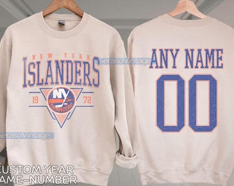 Personalized New York Islanders Sweatshirt, New York Islanders shirt, New York Hockey shirt, Custom Hockey Shirt, Hockey Number Shirt