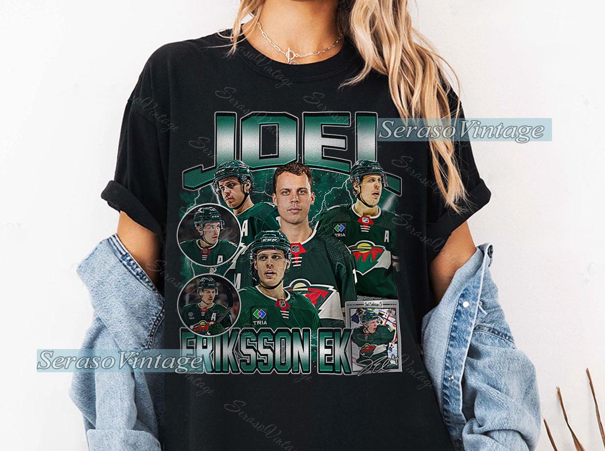 Joel Eriksson Ek Shirt, Minnesota Hockey Sweatshirt, Hockey Fan