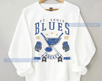 St. Louis Blues Sweatshirt | St. Louis Blues Merch | St. Louis Hockey shirt | Custom St. Louis hockey tee | Hockey Mom Dad gift