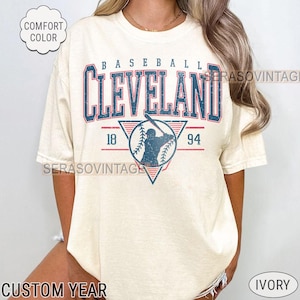 Comfort color Cleveland baseball tee, baseball Shirt, Comfort Color Baseball shirt, Baseball Mom, Cleveland Baseball Sweatshirt