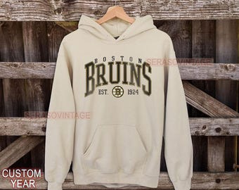 Sudadera de los Boston Bruins / Sudadera vintage de hockey de los Bruins / Camiseta de aficionado al hockey de Boston / Sudadera con capucha de los Boston Bruins