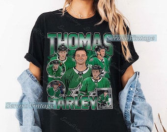 Thomas Harley shirt, Dallas Hockey Sweatshirt, Hockey Fan Shirt, Harley t-shirt, Bootleg Rap tee, Hockey player tshirt