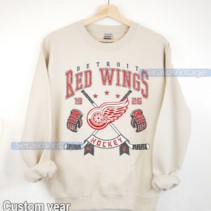 Detroit Red Wings Sweatshirt | Detroit Red Wings Merch | Detroit Hockey shirt | Custom Detroit hockey tee | Hockey Mom Dad gift