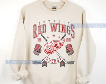 Sudadera de los Detroit Red Wings / Merchandising de los Detroit Red Wings / Camiseta de hockey de Detroit / Camiseta personalizada de hockey de Detroit / Regalo para padres fanáticos del hockey