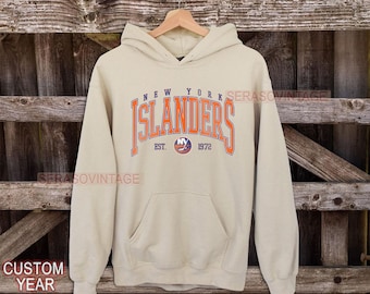 Sweatshirt New York Islanders | Vintage Islanders Hockey-sweater | New York hockeyfanshirt | Hoodie New York Islanders
