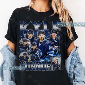 Kyle Connor shirt, Winnipeg Hockey Sweatshirt, Hockey Fan Shirt, Connor t-shirt, Bootleg Rap tee, Hockey player tshirt