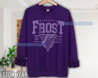 Moletom Minnesota Frost, Moletom Vintage Frost, Camiseta para Fã de Hóquei do Minnesota, Moletom Feminino de Hóquei, Moletom Vintage Frost