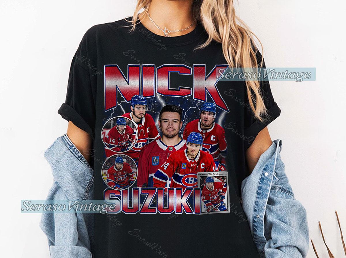 Nick Suzuki Shirt, Montreal Hockey Sweatshirt, Hockey Fan Shirt
