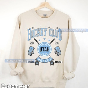 Utah Hockey Club Sweatshirt | Utah Hockey Club Merch | Utah Hockey shirt | Custom Utah hockey tee | Hockey Mom Dad gift