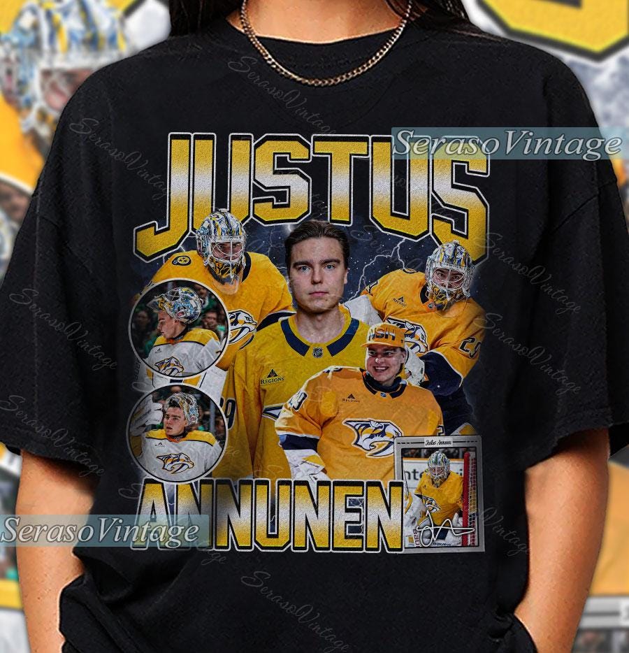 Justus Annunen Shirt, Nashville Hockey Sweatshirt, Hockey Fan