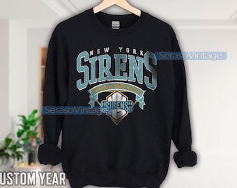 New York Sirens Sweatshirt, Vintage Sirens Crewneck, New York Hockey Fan shirt,  Hockey Women Sweatshirt,  Retro 90s Sirens Sweatshirt