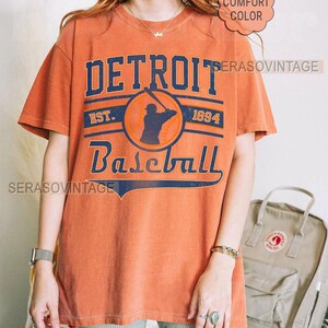 Detroit baseball comfort color t-shirt, baseballtröja, baseball comfort color-tröja, baseballmamma, Detroit baseballtröja bild 7