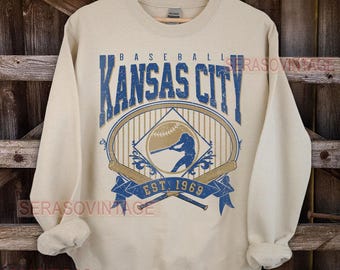 Kansas City baseball sweatshirt, baseball Tee, Vintage Baseball Crewneck, Kansas City baseball Tee, Baseball Mom, Custom Baseball Gift