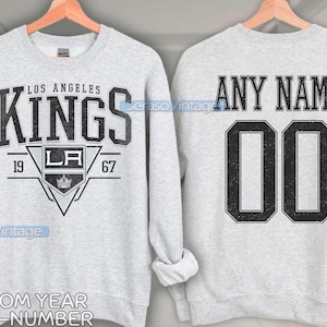 Personalized Los Angeles Kings Sweatshirt, Los Angeles Kings shirt, Los Angeles Hockey shirt, Custom Hockey Shirt, Hockey Number Shirt
