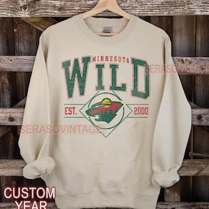 Minnesota Wild Sweatshirt | Minnesota Wild Merch | Minnesota Hockey shirt | Custom Minnesota hockey tee | Hockey Mom Dad gift