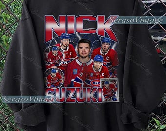 Nick Suzuki Shirt, Montreal Hockey Sweatshirt, Hockey Fan Shirt