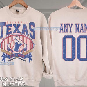 Custom Texas Baseball shirt, Texas baseball shirt, Texas baseball tee, Custom Baseball Shirt, Personalized Baseball Number