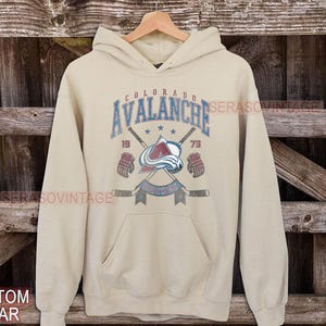 Colorado Avalanche Hoodie, Vintage Avalanche sweatshirt, Colorado Hockey Fan shirt, Hockey tshirt, Avalanche Sweater Crewneck