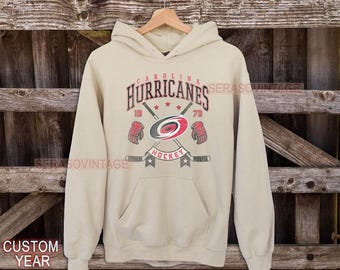 Carolina Hurricanes Hoodie, Vintage Hurricanes sweatshirt, Carolina Hockey Fan shirt, Hockey tshirt, Hurricanes Sweater Crewneck