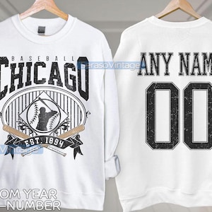 Benutzerdefinierte Chicago-Baseball-Shirt, Chicago-Baseball-Shirt, Chicago-Baseball-T-Shirt, benutzerdefinierte Baseball-Shirt, personalisierte Baseball-Nummer