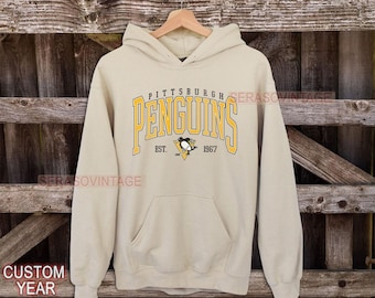 Pittsburgh Penguins Sweatshirt | Vintage Penguins Hockey Sweatshirt |Pittsburgh Hockey Fan shirt | Pittsburgh Penguins Hoodie