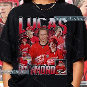Lucas Raymond shirt, Detroit Hockey Sweatshirt, Hockey Fan Shirt, Raymond t-shirt, Bootleg Rap tee, Hockey player tshirt