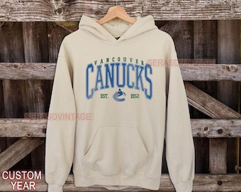 Sudadera de los Vancouver Canucks / Sudadera vintage de hockey de los Canucks / Camiseta de aficionado al hockey de Vancouver / Sudadera con capucha de los Vancouver Canucks