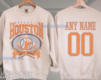 Custom Houston Baseball shirt, Houston baseball shirt, Houston baseball tee, Custom Baseball Shirt, Personalized Baseball Number