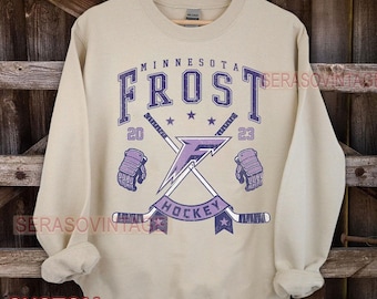 Minnesota Frost Sweatshirt, Vintage Frost Crewneck, Minnesota Hockey Fan shirt, Hockey Mom Sweatshirt, Vintage Frost Sweatshirt