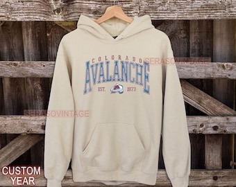Colorado Avalanche Sweatshirt | Vintage Avalanche Hockey Sweatshirt |Colorado Hockey Fan shirt | Colorado Avalanche Hoodie