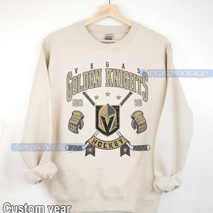Vegas Golden Knights Sweatshirt | Vegas Golden Knights Merch | Vegas Hockey shirt | Custom Vegas hockey tee | Hockey Mom Dad gift
