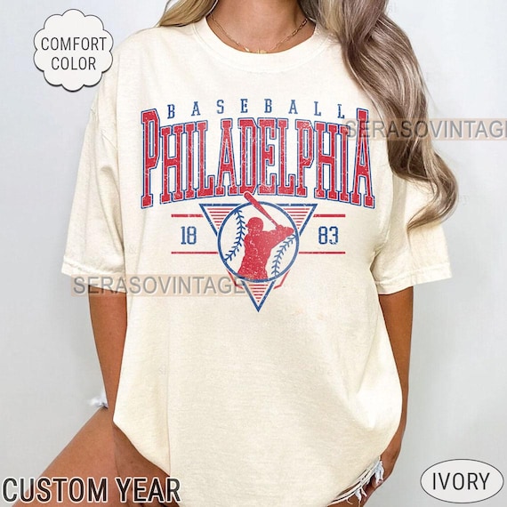 Comfort color Philadelphia baseball tee, baseball Shirt, Comfort Color Baseball shirt, Baseball Mom, Philadelphia Baseball Sweatshirt