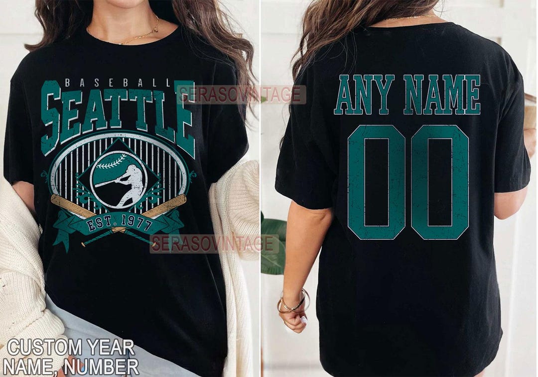 Personalized Name and Number Seattle Mariners Shirt, Seattle Baseball ...