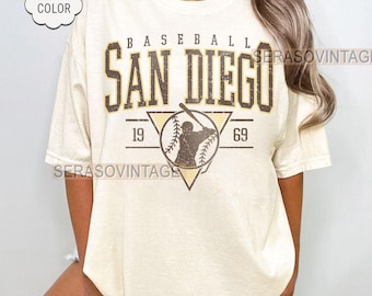 Comfort color San Diego baseball tee, baseball Shirt, Comfort Color Baseball shirt, Baseball Mom, San Diego Baseball Sweatshirt